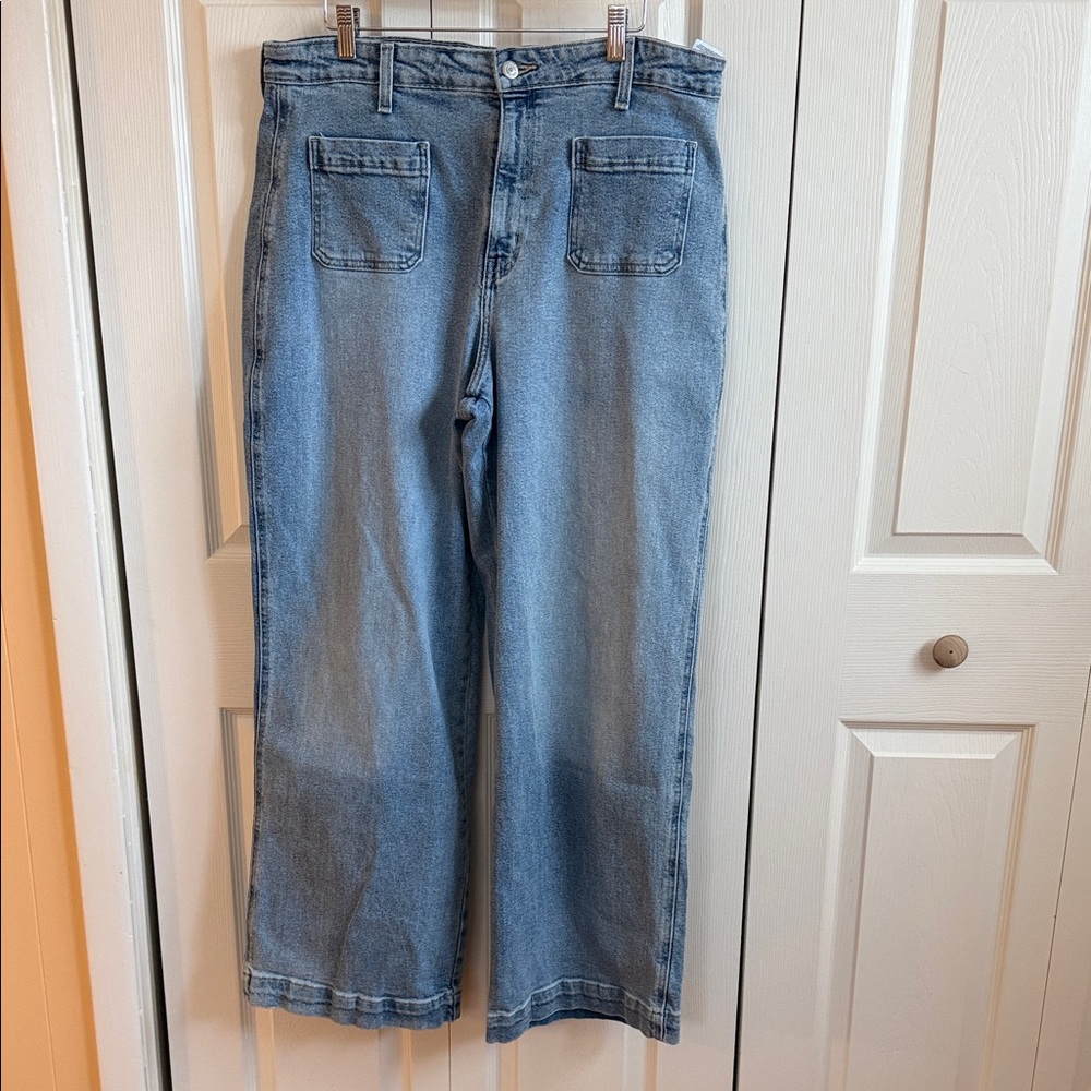 Old Navy Women's Blue Flare & Wide Leg Jeans